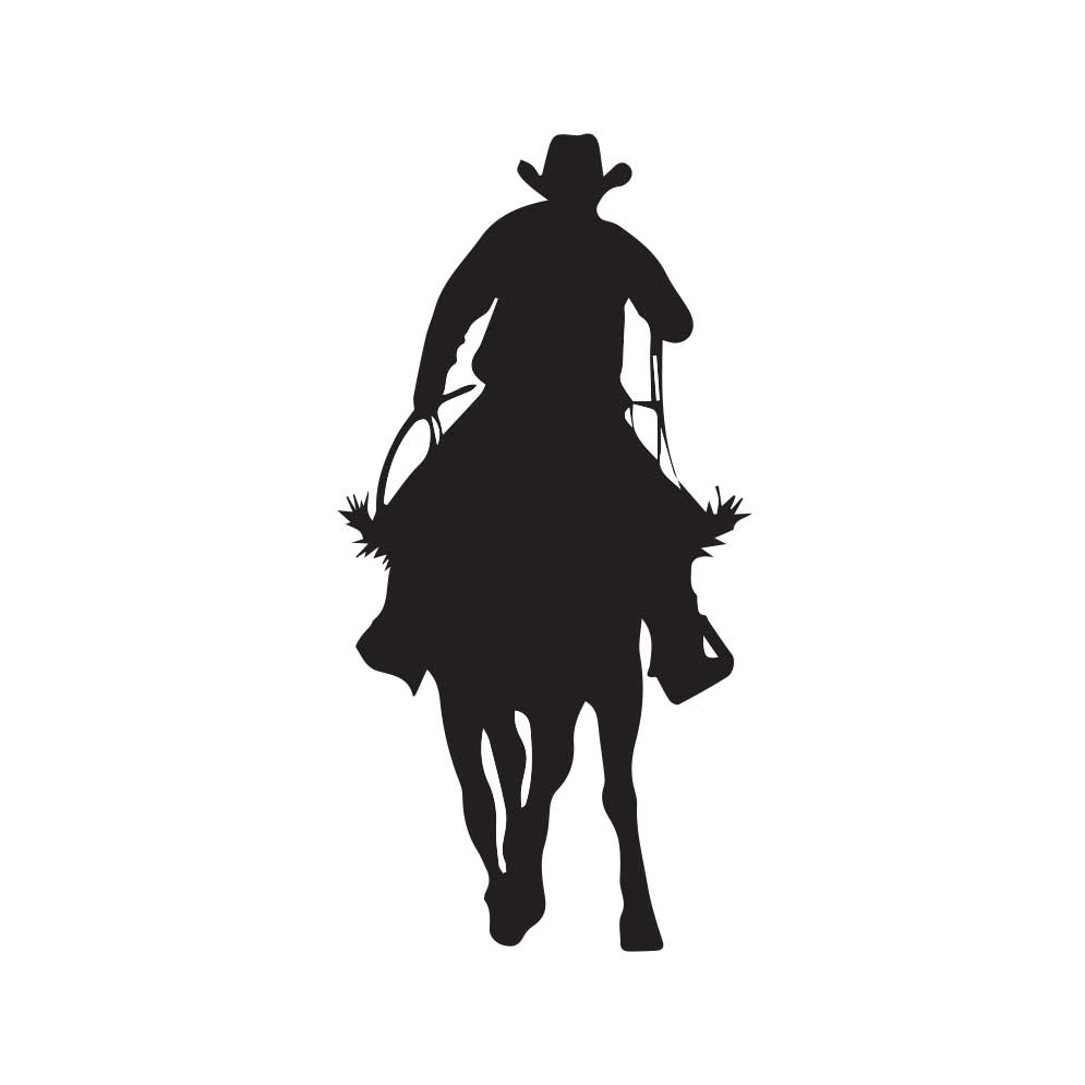 western horse silhouettes