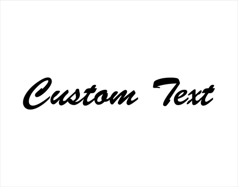Custom Sticker Brush Script Font - cartattz1.myshopify.com