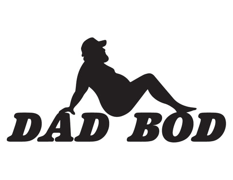 Dad Bod Trucker Decal - cartattz1.myshopify.com