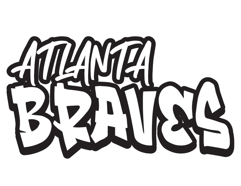 MLB Graffiti Decals Atlanta Braves 26 / Blue