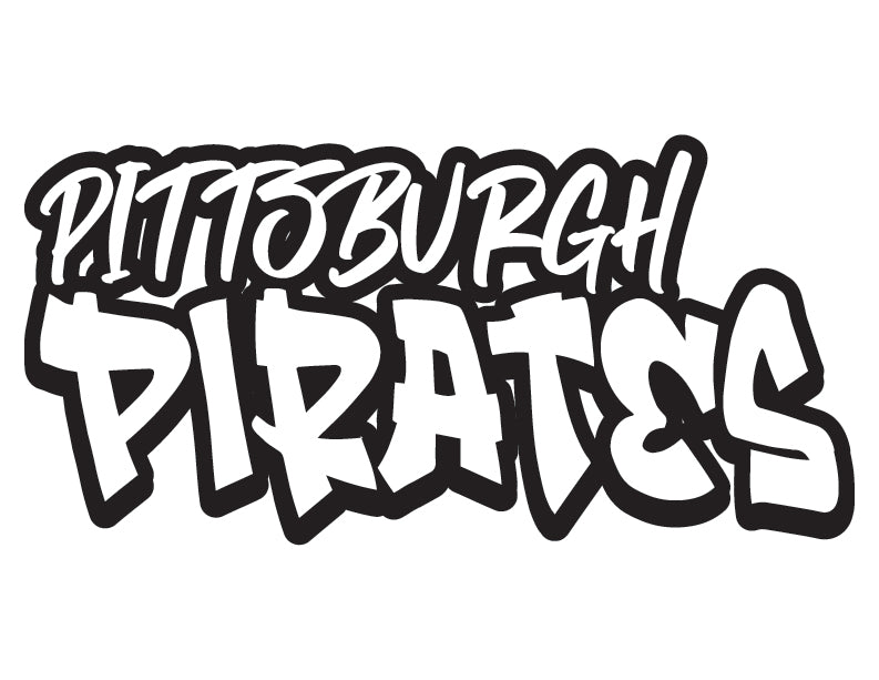 MLB Graffiti Decals Pittsburgh Pirates 24 / Pink