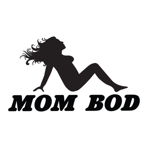 Mom Bod Trucker Decal Funny Sticker
