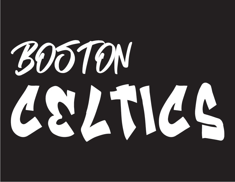 boston celtics logo black and white