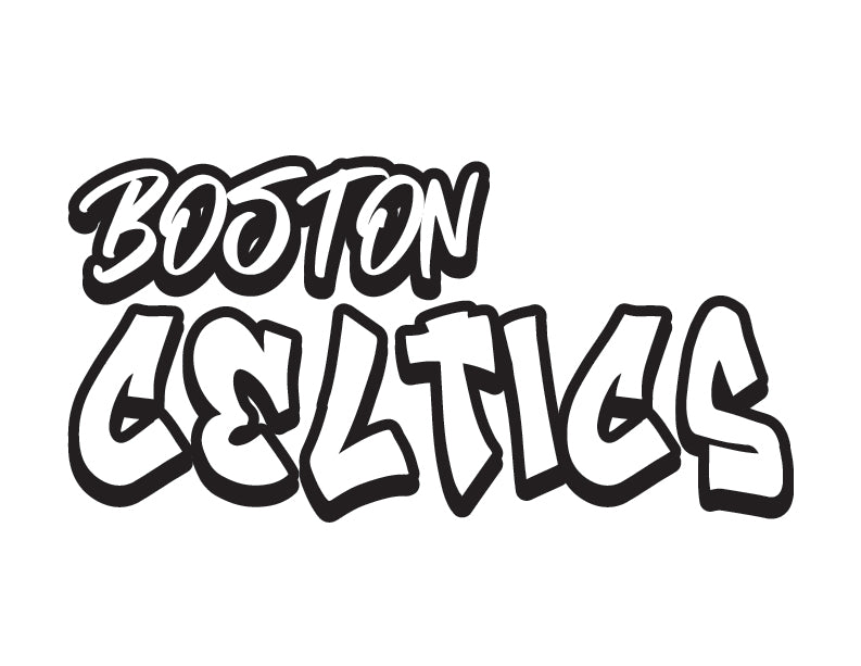 boston celtics logo black and white
