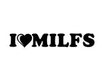 I Heart Milfs Sticker - cartattz1.myshopify.com