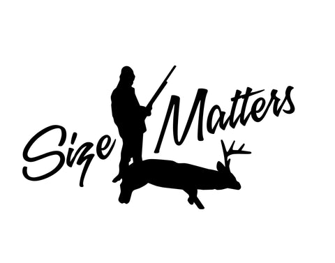 size matters 2 hunting decals - cartattz1.myshopify.com