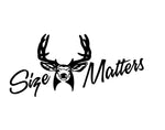 Size Matters Hunting Decal with Deer Head - cartattz1.myshopify.com