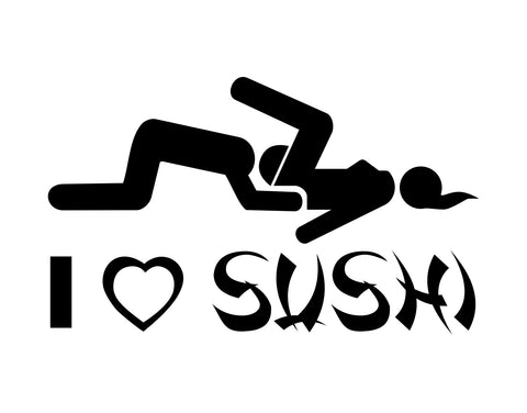 I Heart Sushi Sticker - cartattz1.myshopify.com