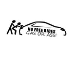 No Free Rides Sticker 2 - cartattz1.myshopify.com