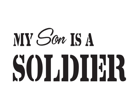 My Son Is A Soldier Sticker - cartattz1.myshopify.com