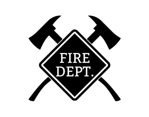 Fire Department Decal - cartattz1.myshopify.com