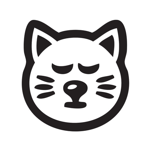 Cat Face Sticker 4 - cartattz1.myshopify.com