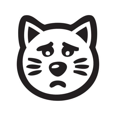 Cat Face Sticker 5 - cartattz1.myshopify.com