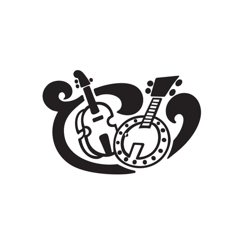 Guitar and Banjo Music Sticker 1 - cartattz1.myshopify.com