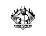 Firefighter Decal 1 - cartattz1.myshopify.com