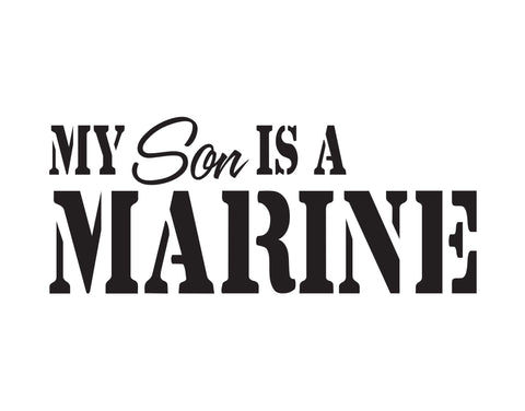 My Son Is A Marine Sticker - cartattz1.myshopify.com