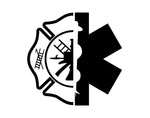Firefighter Decal EMS Maltese Cross - cartattz1.myshopify.com