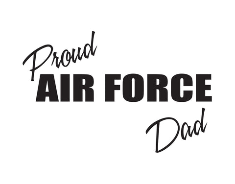 Proud Air Force Dad Sticker - cartattz1.myshopify.com