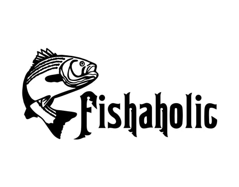 Fishaholic Sticker 1 - cartattz1.myshopify.com