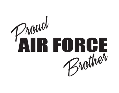 Proud Air Force Brother Sticker - cartattz1.myshopify.com