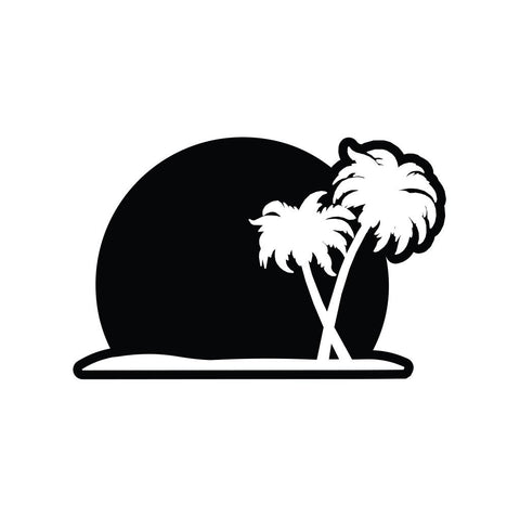 Palm Tree Sticker 1 - cartattz1.myshopify.com