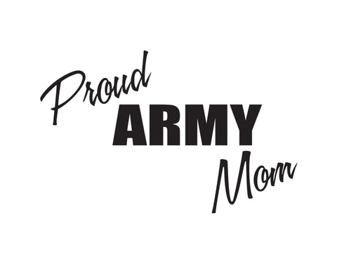 proud army mom decal