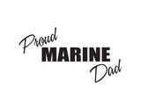 Proud Marine Dad Sticker - cartattz1.myshopify.com