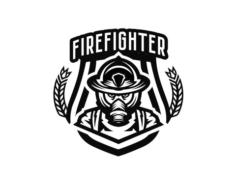 Firefighter Decal Emblem Badge - cartattz1.myshopify.com