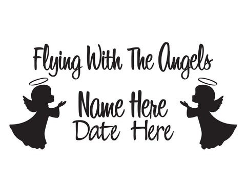 In Memory of Decal Flying with the Angels - cartattz1.myshopify.com