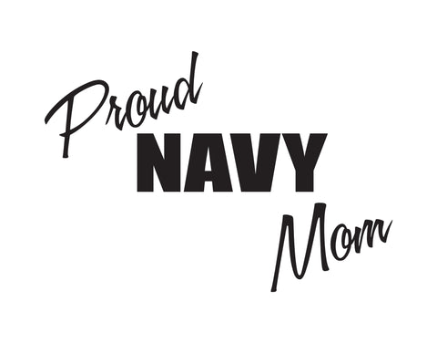 Proud navy Mom Sticker - cartattz1.myshopify.com