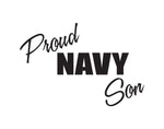Proud Navy Son Sticker - cartattz1.myshopify.com