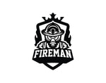 Fireman Emblem Firefighter Sticker - cartattz1.myshopify.com