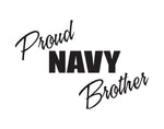 Proud Navy Brother Sticker - cartattz1.myshopify.com