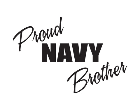 Proud Navy Brother Sticker - cartattz1.myshopify.com