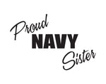 Proud Navy Sister Sticker - cartattz1.myshopify.com