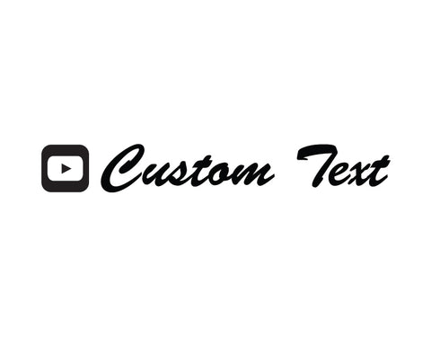 YouTube Sticker Brush Script Font - cartattz1.myshopify.com