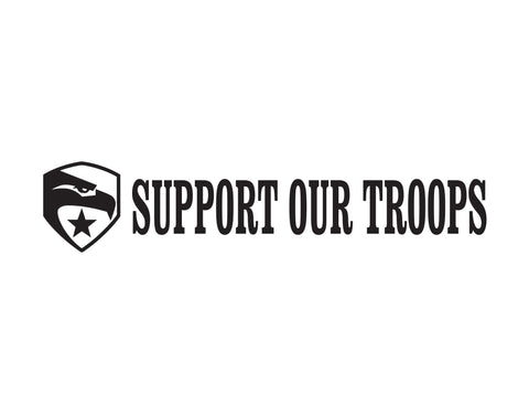 Support Our Troops Sticker - cartattz1.myshopify.com