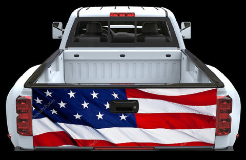 American Flag Tailgate Wrap - cartattz1.myshopify.com