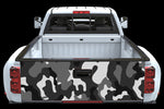 Black and Gray Camo Tailgate Wrap - cartattz1.myshopify.com