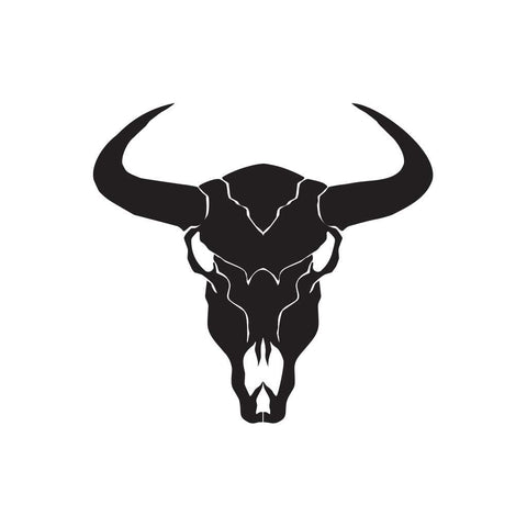 Bull Skull Sticker 1 - cartattz1.myshopify.com