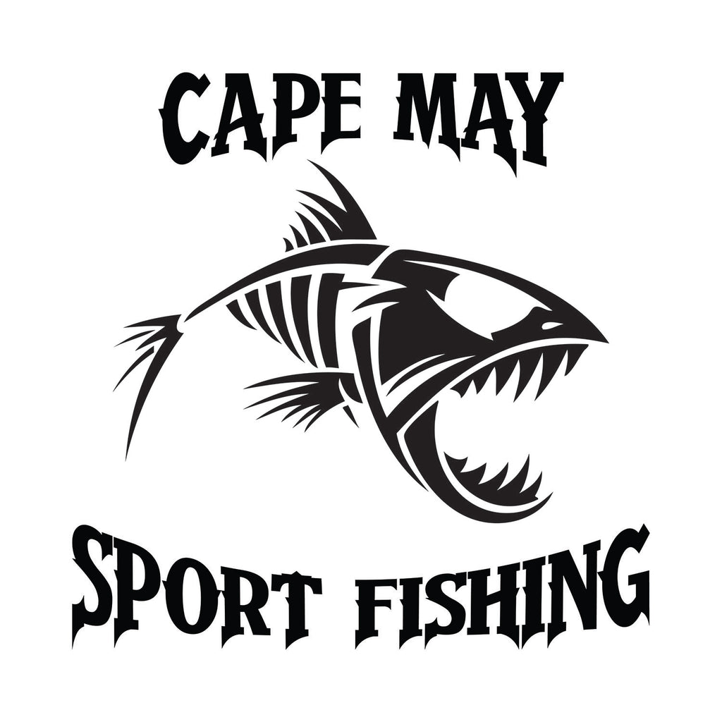 Cape May Sport Fishing Bone Fish Sticker 3