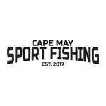 Cape May Sport Fishing Est 2017 Text  Sticker - cartattz1.myshopify.com