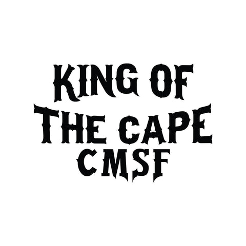 Cape May Sport Fishing King of the Cape Text Sticker - cartattz1.myshopify.com