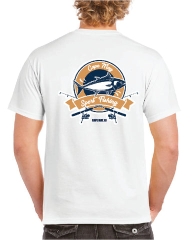 Cape May Sport Fishing Circle Symbol Fish Shirt