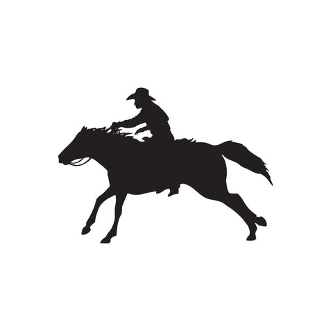Cowboy And Horse Sticker 12 - cartattz1.myshopify.com