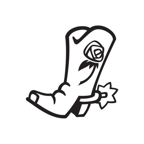 Cowboy Boots Sticker 2 - cartattz1.myshopify.com