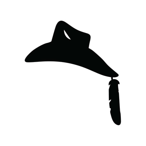 Cowboy Hat Sticker 1 - cartattz1.myshopify.com