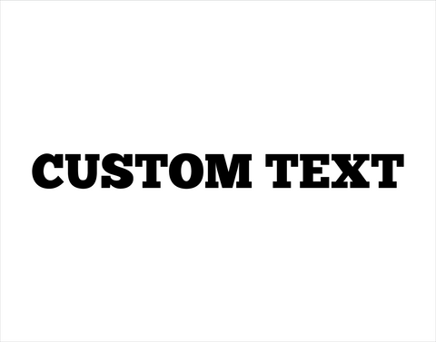 Custom Sticker Chunk Five Ex Font - cartattz1.myshopify.com
