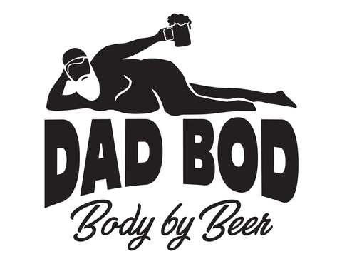 Dad Bod Decal Body by Beer - cartattz1.myshopify.com