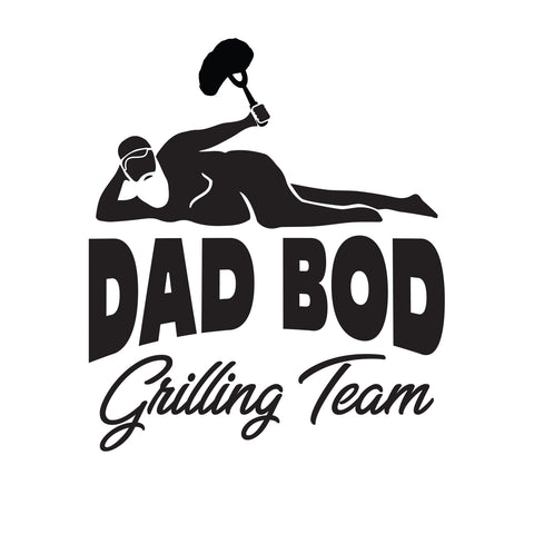 Dad Bod Grilling Team Decal - cartattz1.myshopify.com